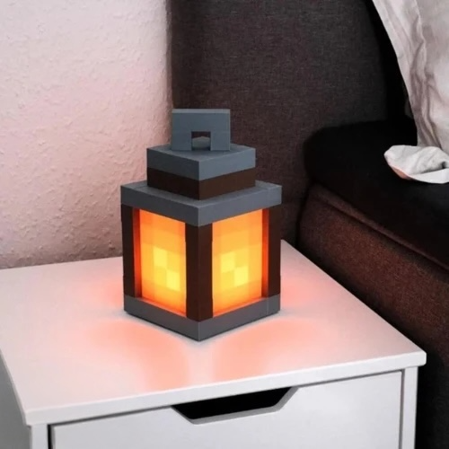 Lámpara Minecraft – Recargable USB con Control Remoto