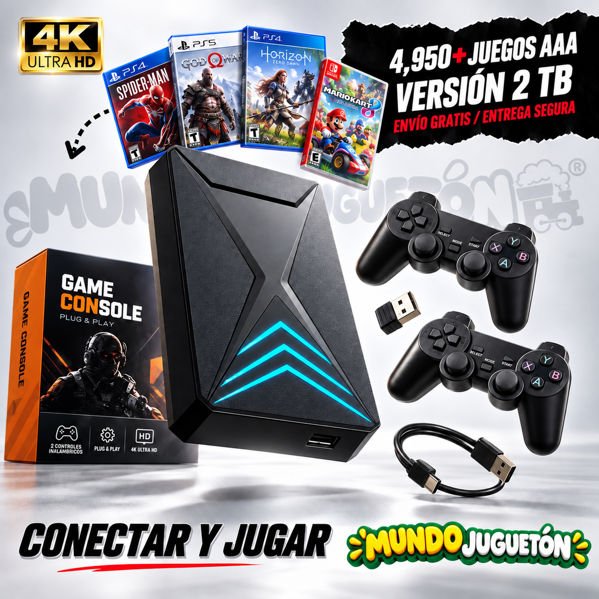 PortablePro – Consola Retro | 500 GB / 1 TB / 2 TB