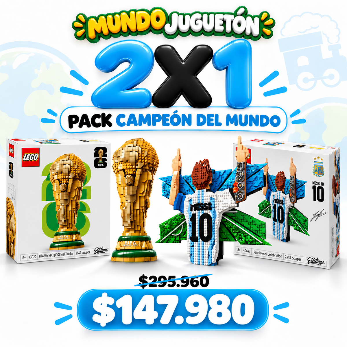 2X1 PACK CAMPEÓN DEL MUNDO
