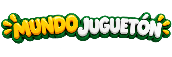 Mundo Juguetón — logo 3D con fondo transparente
